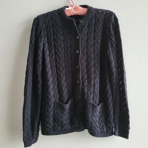 Vintage black knit sweater